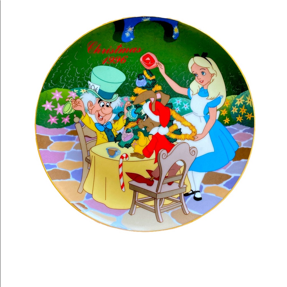 Disney Grolier Christmas 1996 Alice in Wonderland Collector Plate